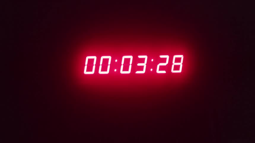 The countdown timer is running
