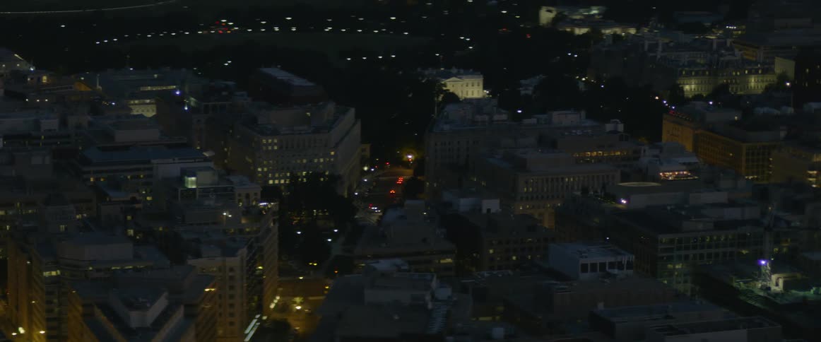 A city full of lights at night