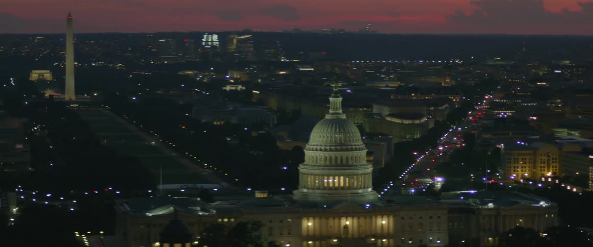 Capitol building in washington, d.c. at night