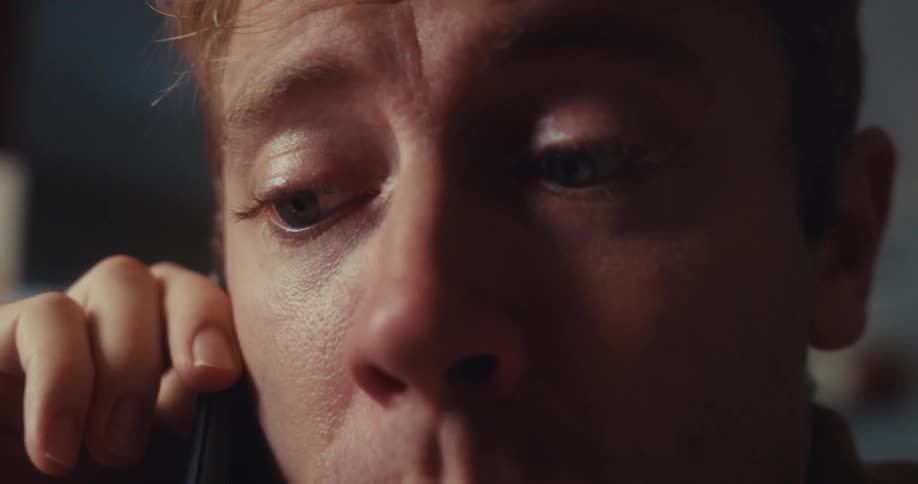 A footage of a person making a phone call