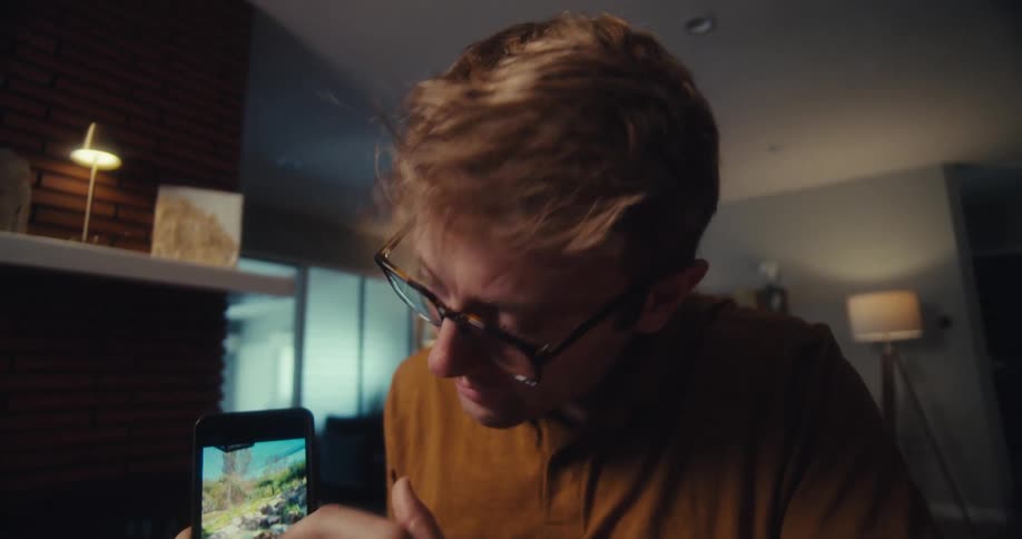 A clip of a person operating a smartphone