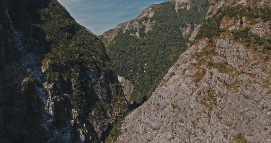 Flying over some mountains