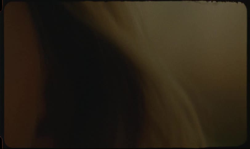 Closeup of a blonde womans light eyes
