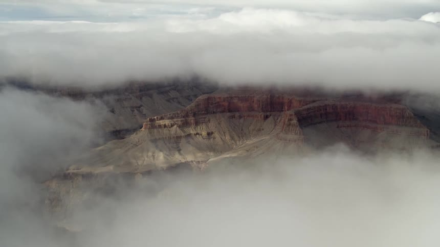 A fog covered mountain range