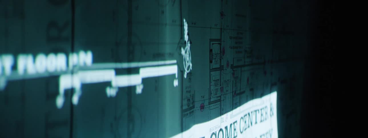 A projection of a floor plan