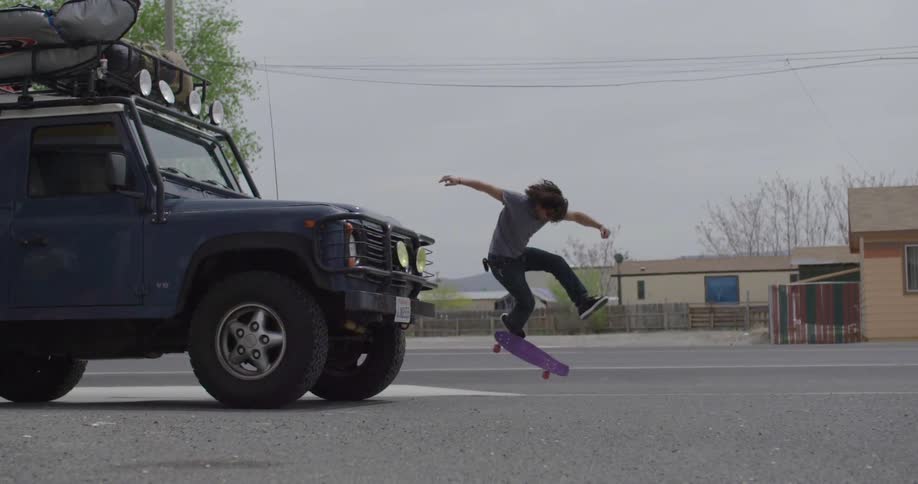 A person riding a skateboard