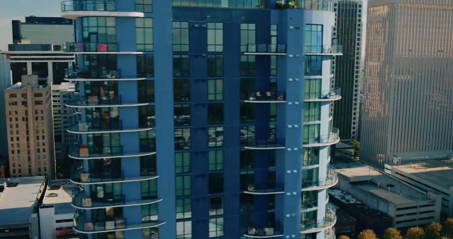 A large metropolis with huge modern buildings