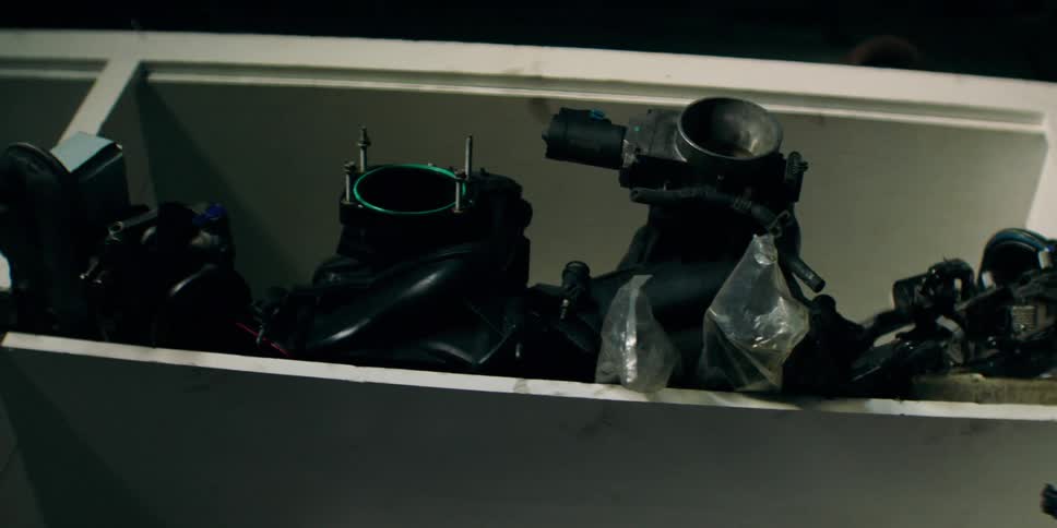 Close up of equipment on a shelf