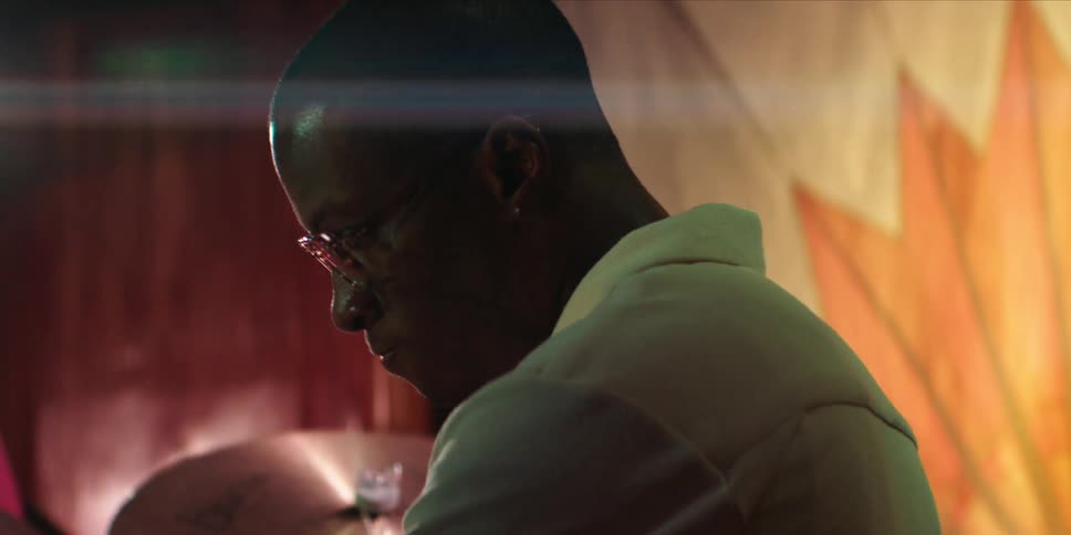 Man playing drums