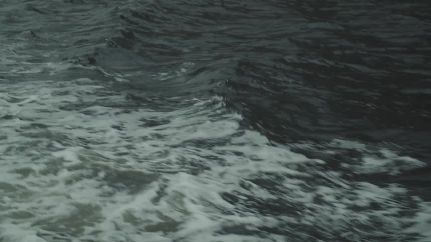 Close up of water flowing down rapidly