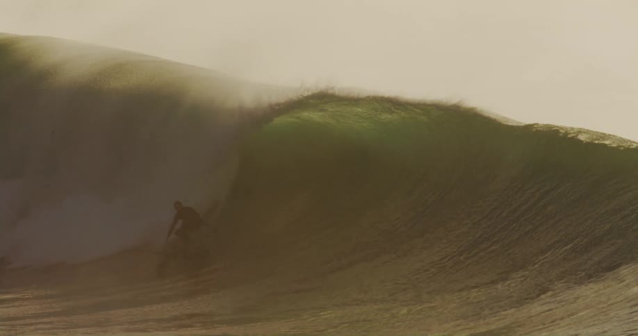 A person surfing a big wave