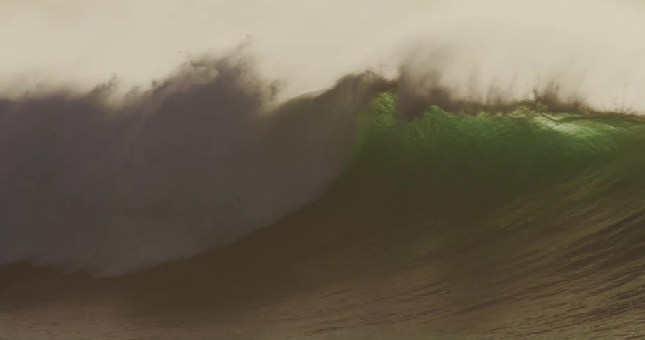 A large wave crashes