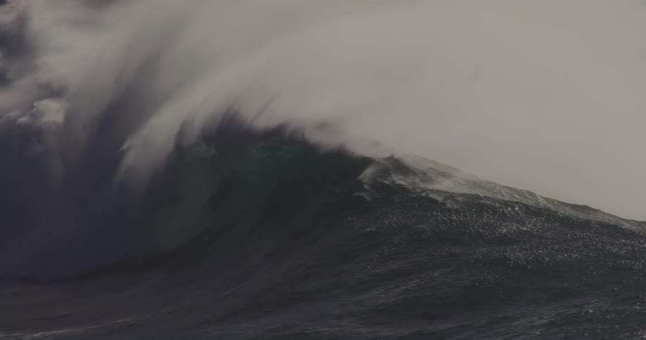 A large wave breaking