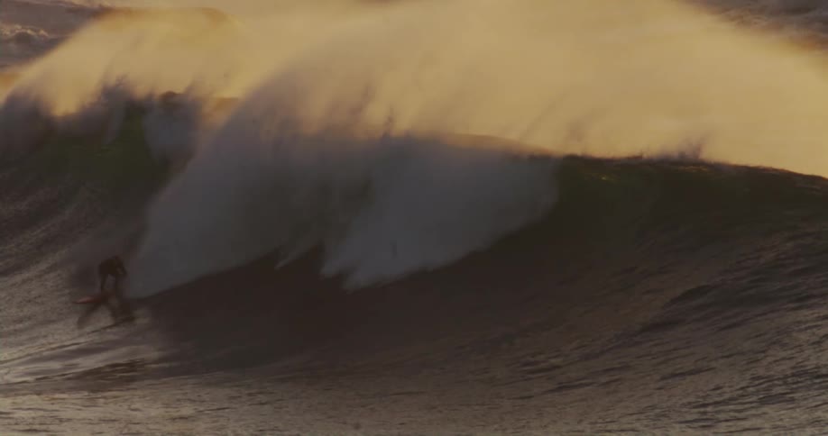 A man surfing a wave