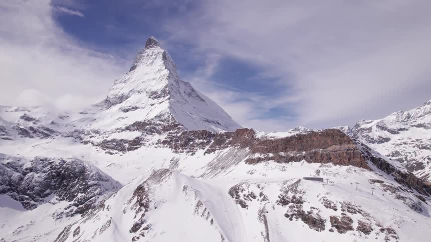 Matterhorn covered with snow