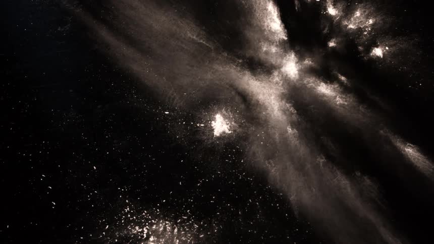Abstract black and white organic matter