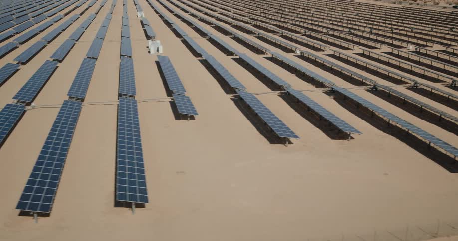 The desert is full of solar panels