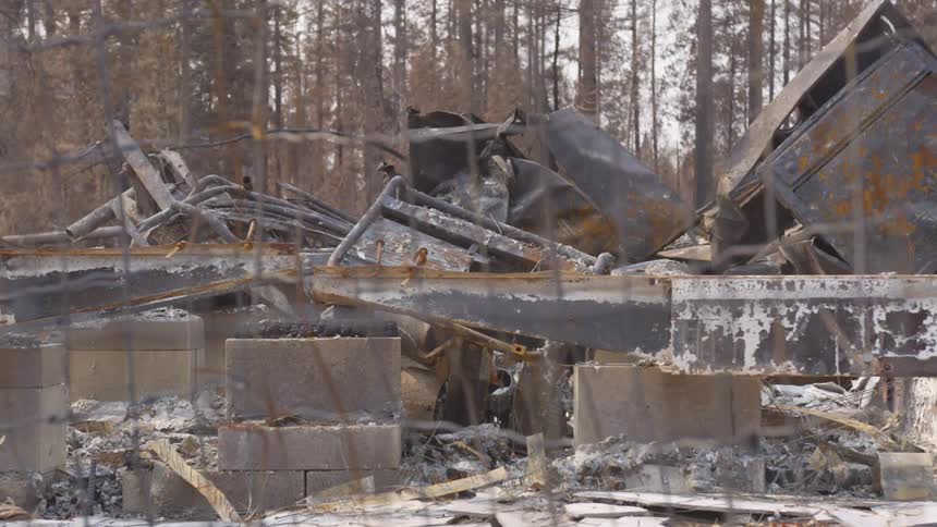 The ruins of an old structure