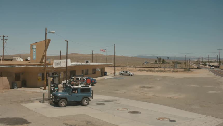 A gas station in the desert