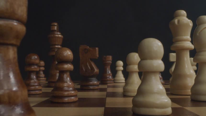 Pieces on a chessboard