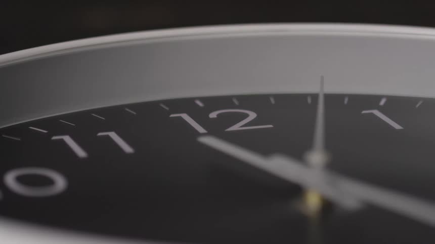 Hand of a hand clock in motion