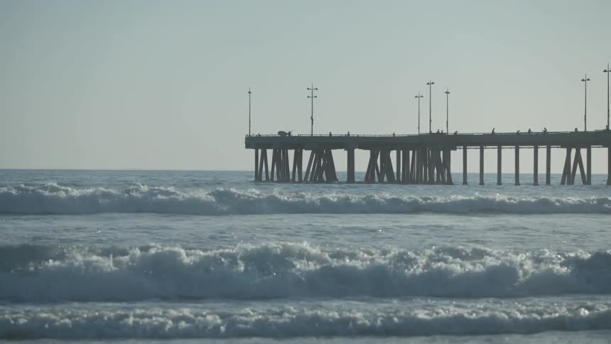 Large crashing waves