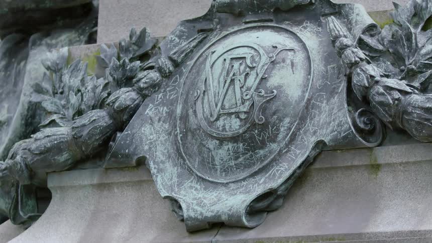 Close up of a carving on a wall