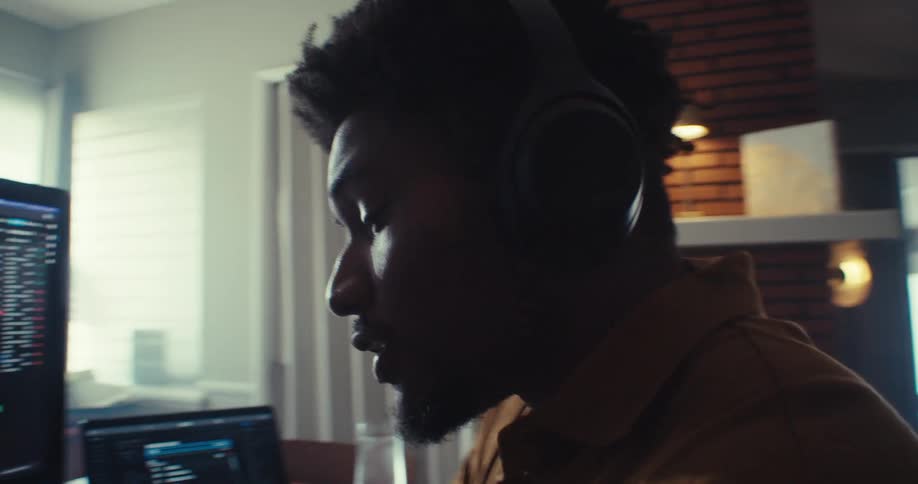 A man on a business call