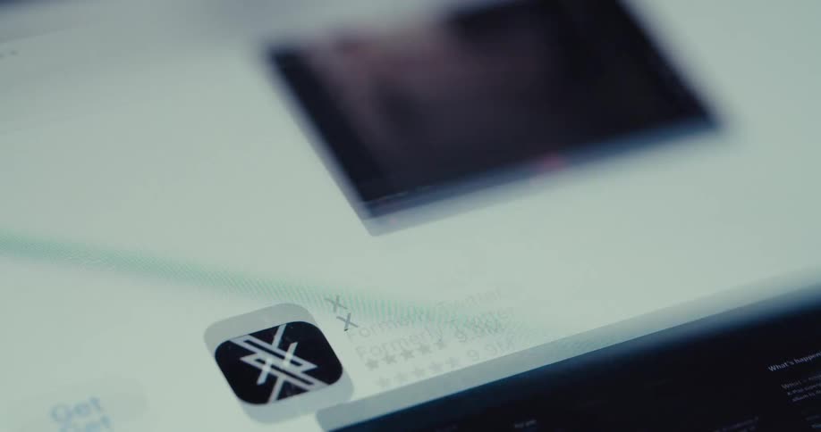 A close up of scrolling through an app store