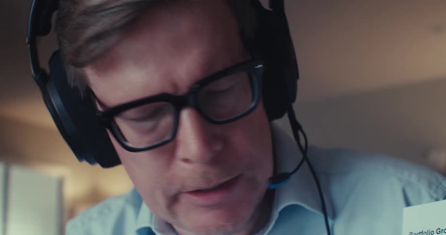 A man on a business call