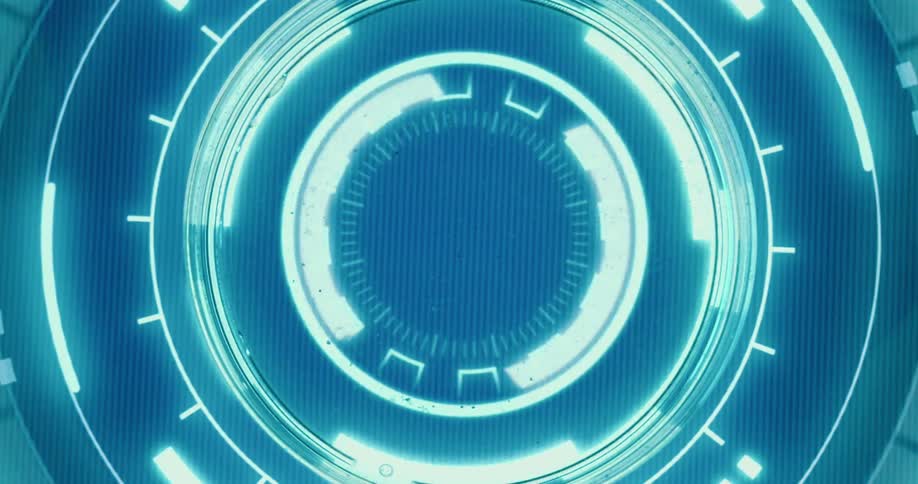 Close up of a liquid sample dropped with a pipette into a petri dish placed on a futuristic screen for analysis
