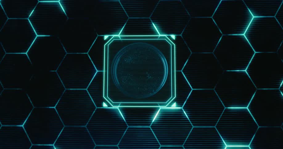 A drop of liquid lights up the grid