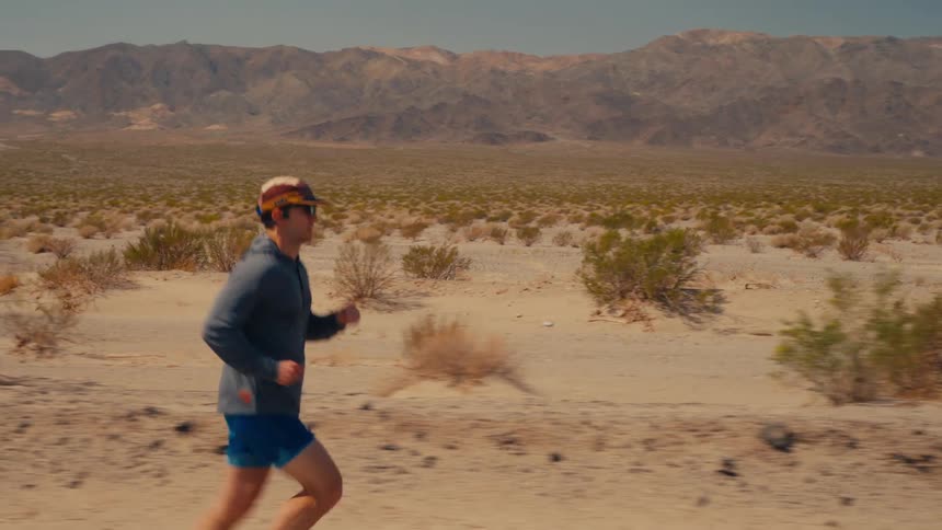 A man jogging outdoors for exercise
