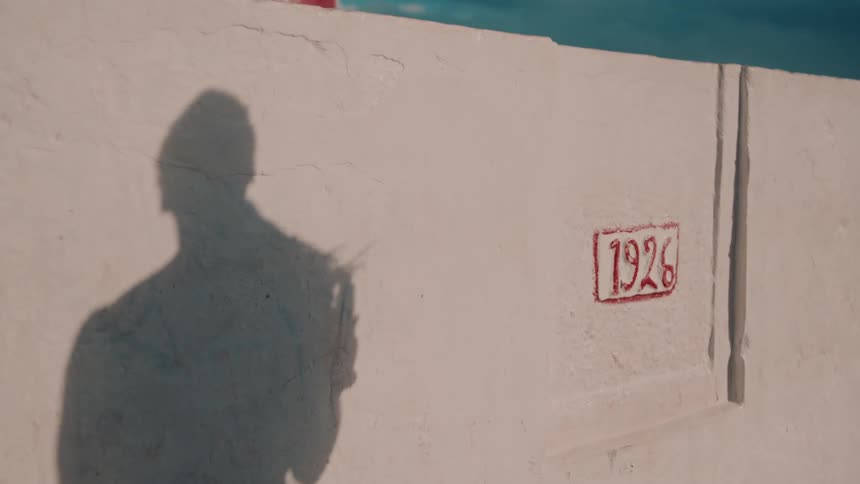 A shadow on the wall
