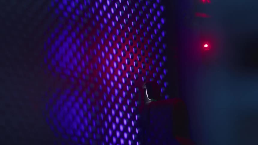 Component of an electronic device with blinking lights
