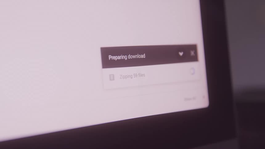 Screen of a device displaying download text