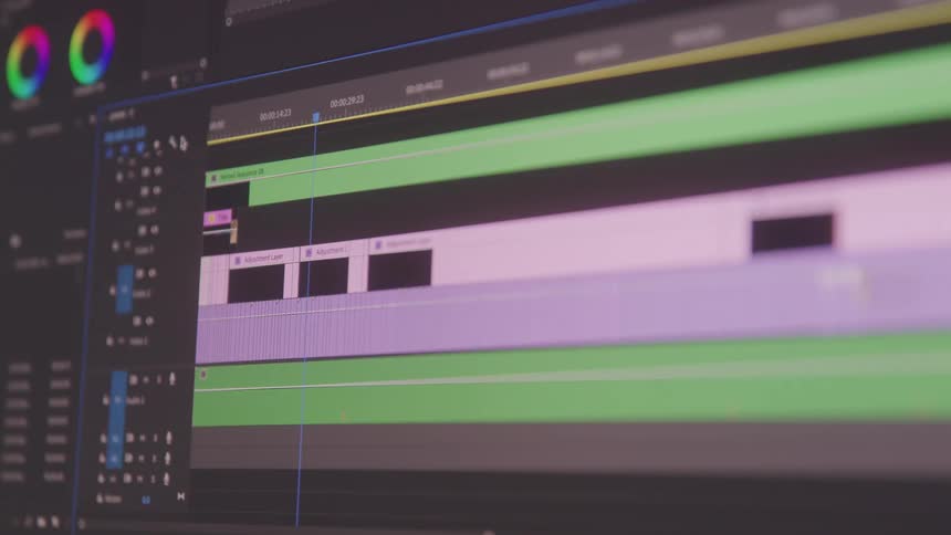 A computer screen displays a software editing program running