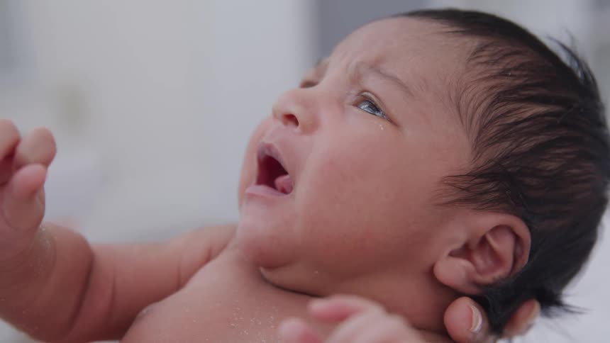 Newborn baby crying