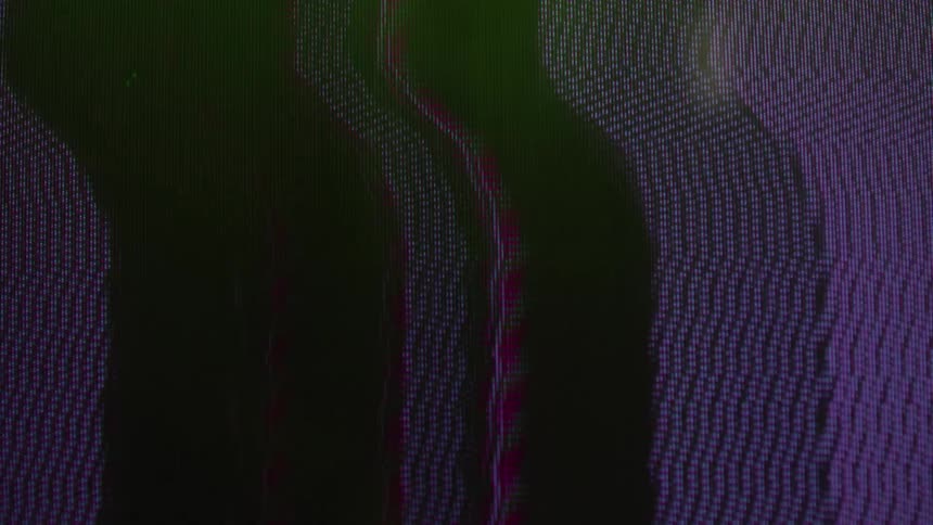 The static on a television screen
