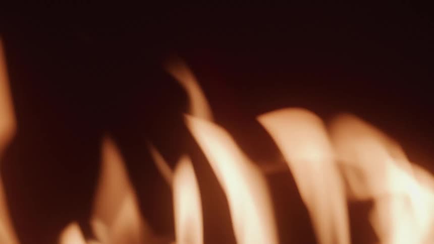 Flames of fire against a black background