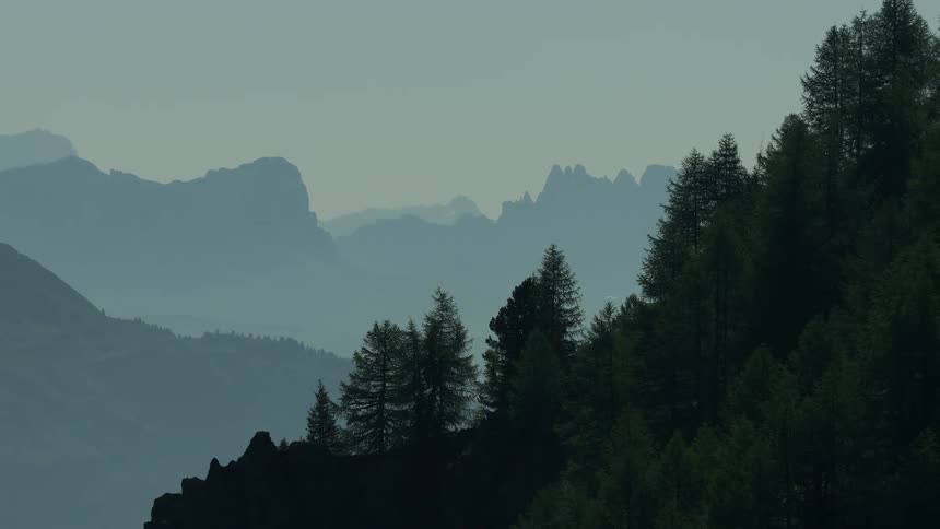 Mountain Layers in the mist