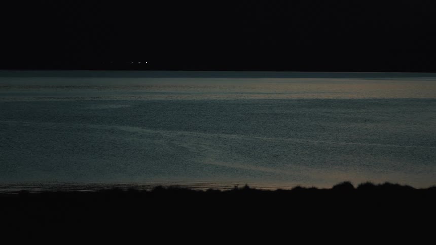The ocean view at evening time