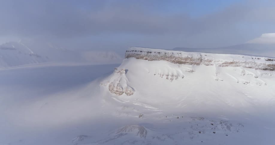 A snow covered hill in nowhere