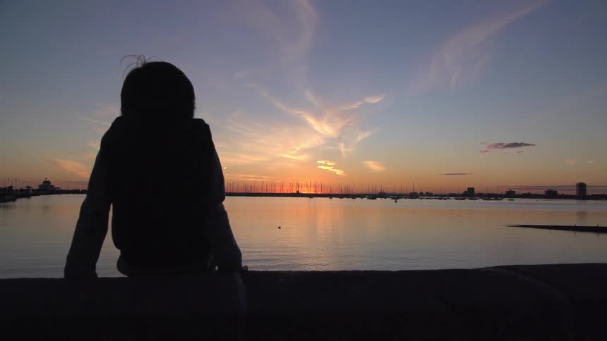Sunset on the horizon