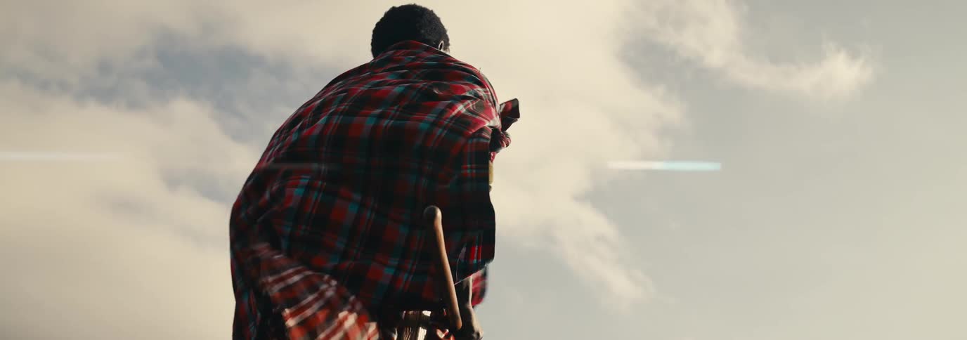 Person jumping outdoors