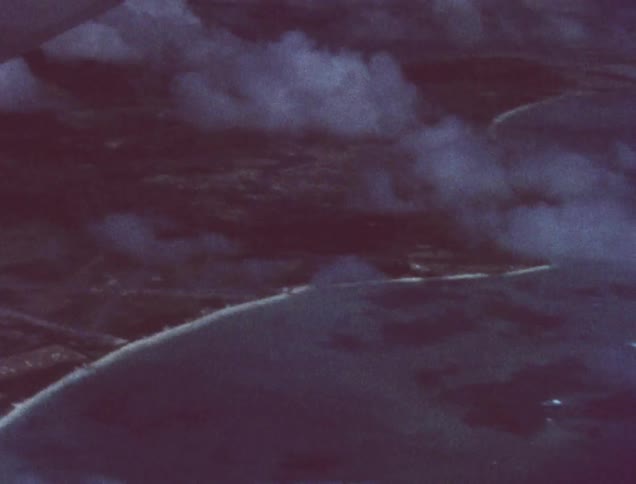 Clouds float low above the islands