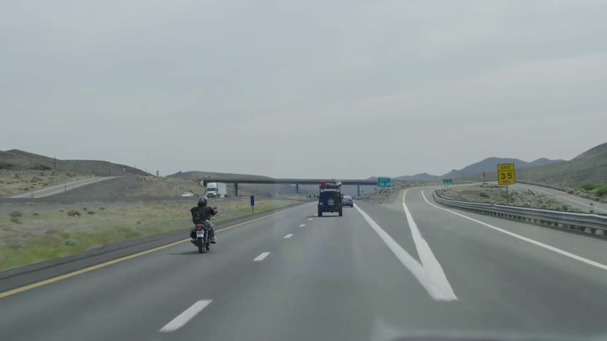 Cars driving down the highway