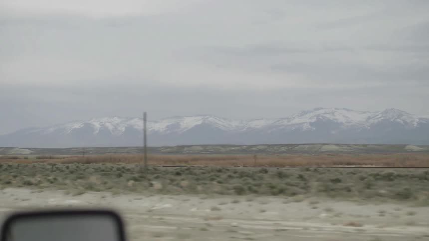 A snow capped mountain rage