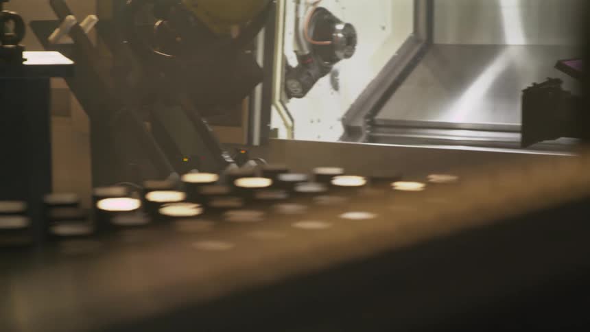 Robotic arm undergoing testing at a company