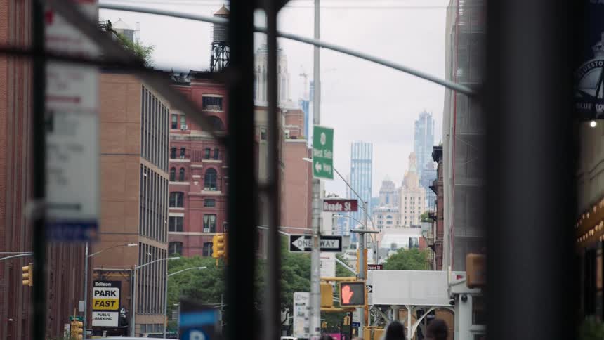 People are traveling in the big city